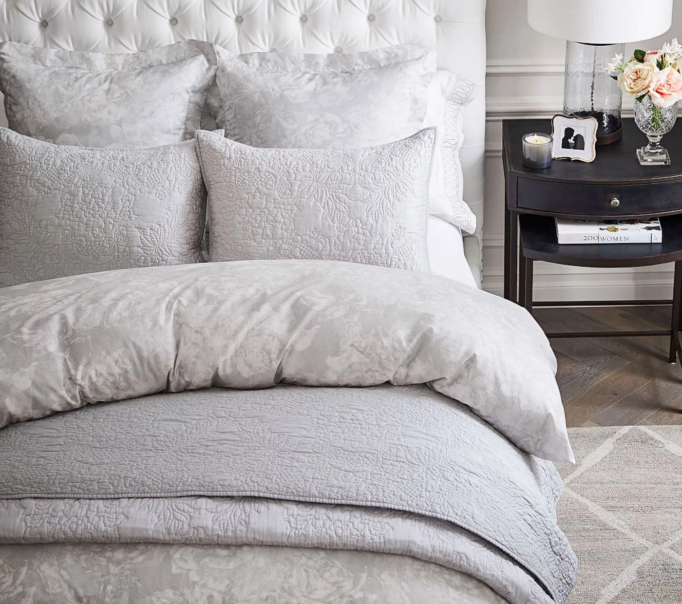 Monique Lhuillier Garden Rose Sateen Duvet Cover
