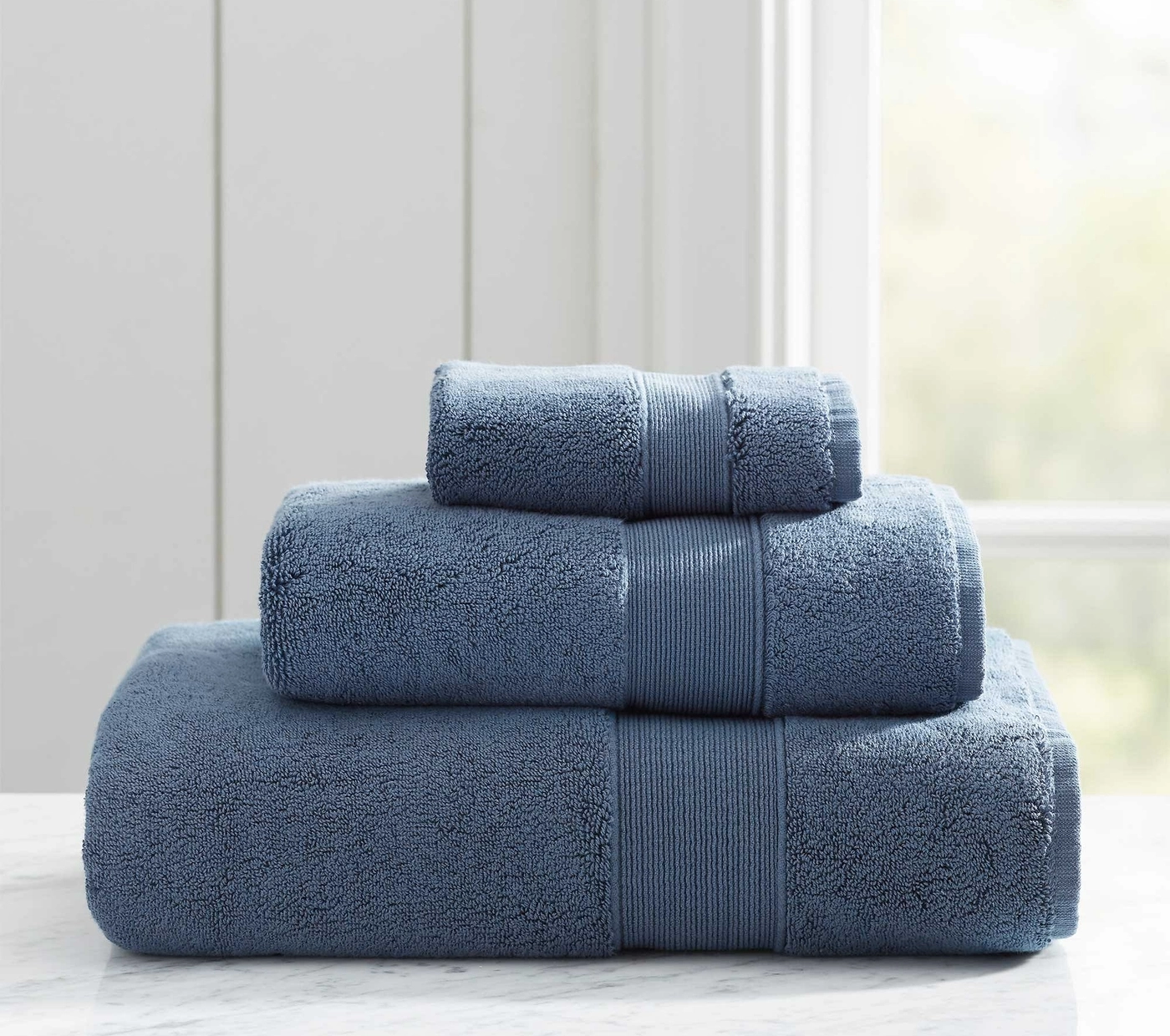 Classic Organic Towels, Indigo